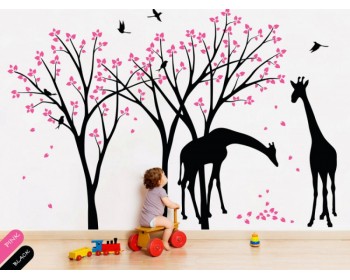 Giraffe Trees Wall Decal Giraffe Trees Wall Decal